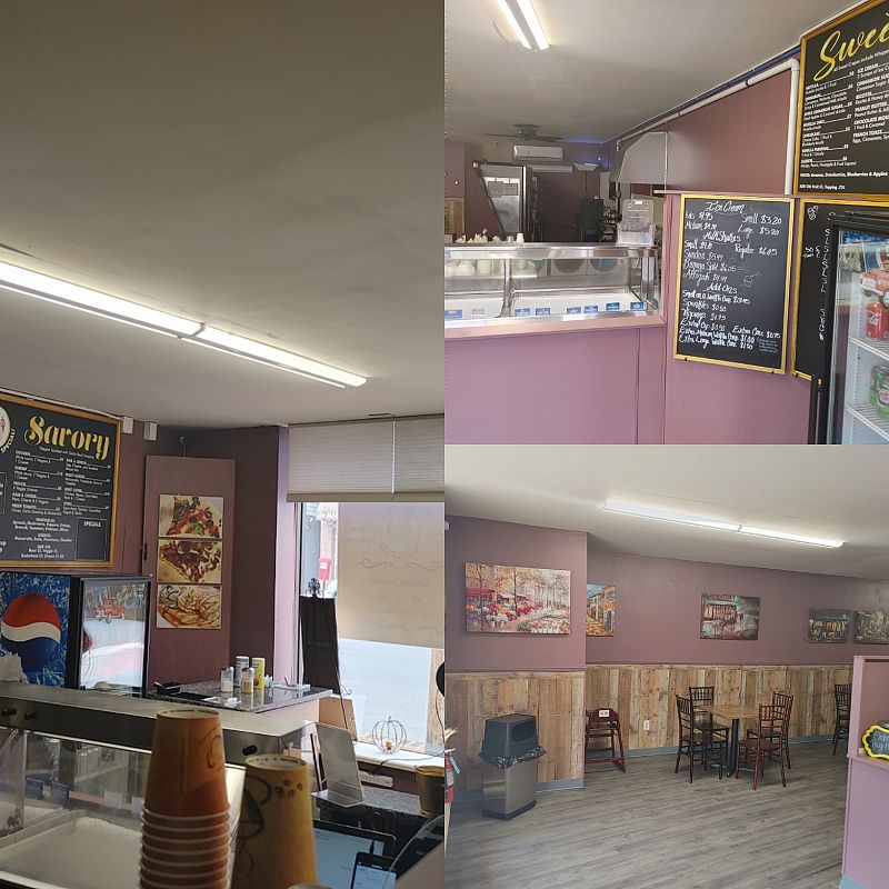 Hackettstown, NJ Restaurant for sale: We make:
French Crepes, Gluten Free and Vegan
Waffles
We serve Cappuccino/Latte/Espresso and Ice Cream
